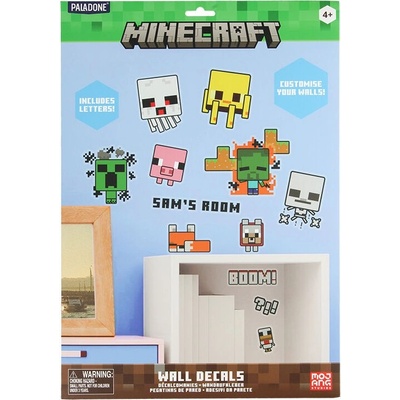 Paladone Стикери за стена Paladone Games: Minecraft - Chibi Characters (PP13743MCF)