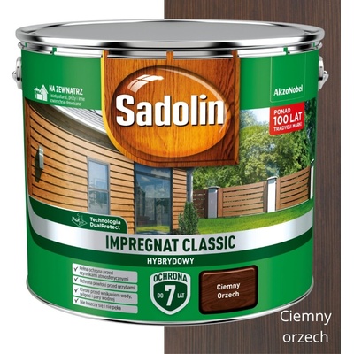 Impregnace na dřevo Sadolin Classic hybridní Ořech tmavý 9L
