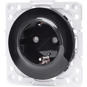 Aigostar - Безрамкова домашна розетка SCHUKO 250V/16A, черна (AI2771)