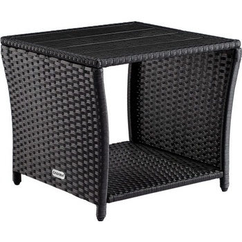 InternetovaZahrada Ratanový stolek Vedis 45x45x40cm černý