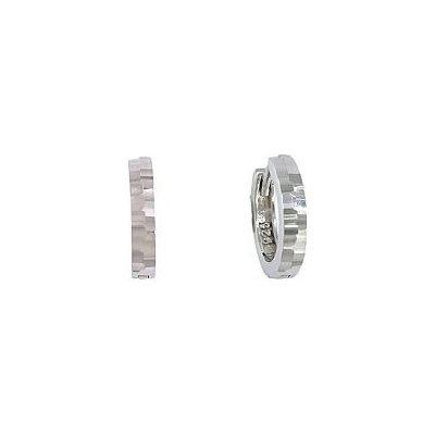 Infinitysilver stříbrné náušnice kroužky broušené OE304DC6