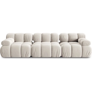 Micadoni Бежов кадифен модулен диван 282 cm Bellis - Micadoni (MIC_03S_2_F1_BELLIS8)