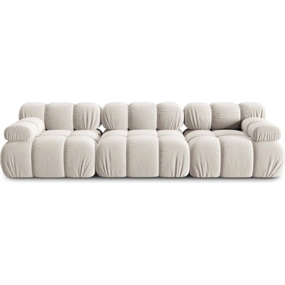 Micadoni Бежов кадифен модулен диван 282 cm Bellis - Micadoni (MIC_03S_2_F1_BELLIS8)