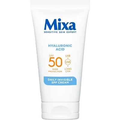 Mixa Слънцезащитен крем с хиалуронова киселина, SPF50, 50 ml