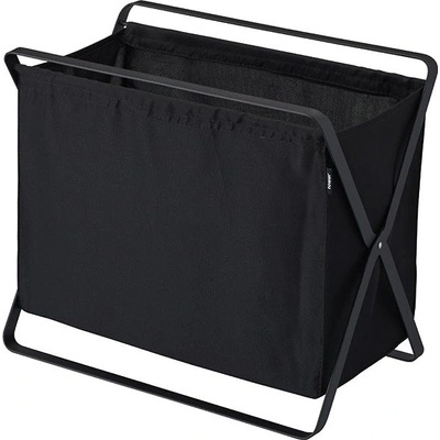 Yamazaki Skladací úložný kôš Tower 3545 kov/polyester š.46 cm čierny