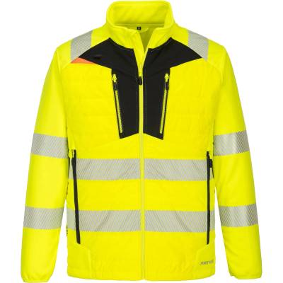 Portwest hi-vis dx4 baffle dx473 / Светлоотразително хибридно яке - hv Жълто/Черно xxxl (dx473ybrxxxl)