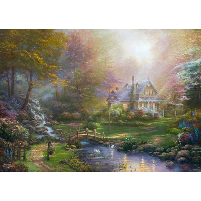 Schmidt Thomas Kinkade Dom pri potoku 1000 dielov