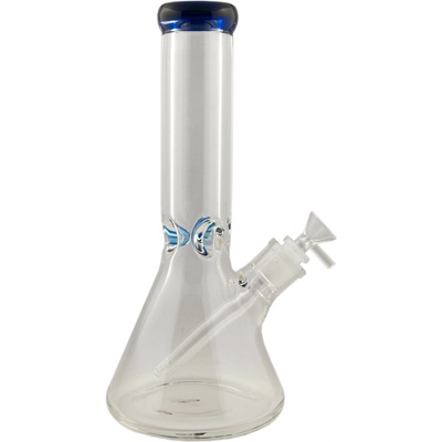WeedShop Sklenený ice-bong 9mm 31 cm Modrá