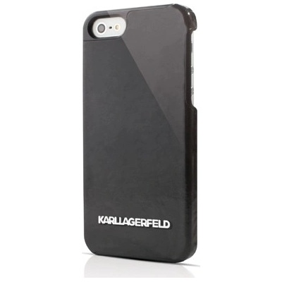 Pouzdro Karl Lagerfeld Vinyl iPhone 5/5S SE černé