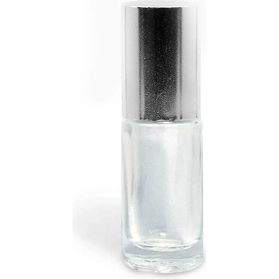 BEWIT Roll-on lahvička 5 ml lesklé sklo, stříbrný uzávěr