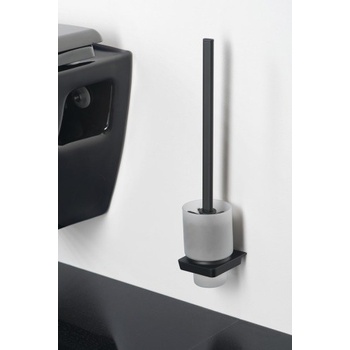 Sapho ZEN BLACK nástěnná WC štětka (166497)