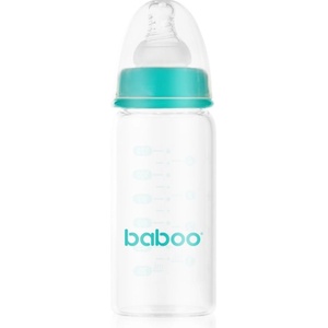 Baboo Anti-Colic Glass Bottle стъклено шише против колики 0m+ 120ml