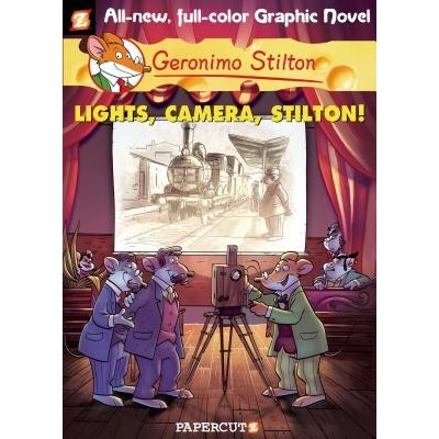 Geronimo Stilton Graphic Novels #16: Lights, Camera, Stilton! Stilton GeronimoPevná vazba