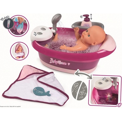 SMOBY 220359 BABY NURSE Vanička s nočníkem a s doplňky Violette – Zboží Mobilmania