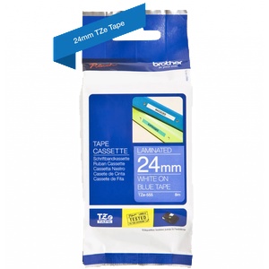 BROTHER ТИП TZ - 24 mm WHITE ON BLUE TAPE - P№TZE555 (P№TZE555)