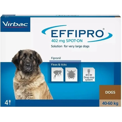 Virbac Effipro Ефипро spot on за кучета от 40 до 60кг, 1 пипета