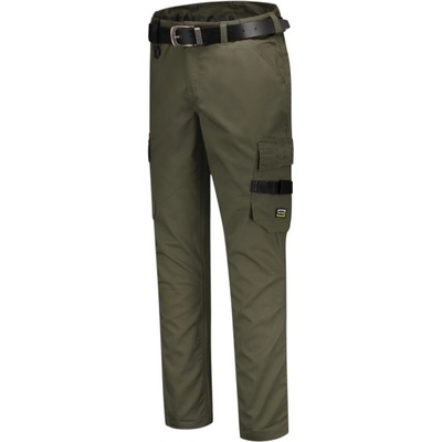 Malfini TRICORP WORK PANTS TWILL T64 montérkové kalhoty do pasu khaki