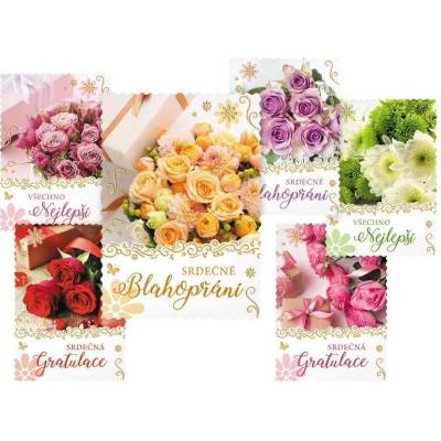 UNIPAP pohlednice sr R062 E glitr+výsek+UV 1230336