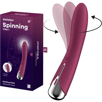 G-SPOT вибратор, въртящ се, 17, 5см. - Spinning Vibe 1 Red (SATISFY440)