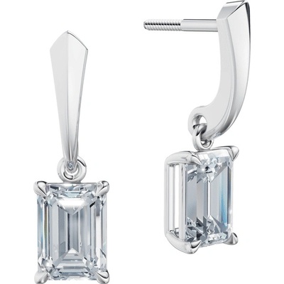 DF dámske náušnice 6429, biele zlato s laboratórnymi diamantmi s hmotnosťou 3,00 ct VS1/F