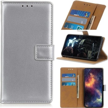 Pouzdro Case PU kožené peněženkové Samsung Galaxy S20 Plus stříbrný