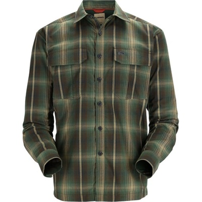 Simms Coldweather Shirt Forest Hickory Plaid