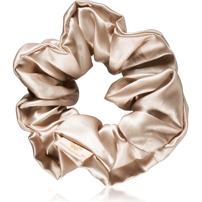 Crystallove Silk Scrunchie hedvábná gumička do vlasů Gold 1 ks