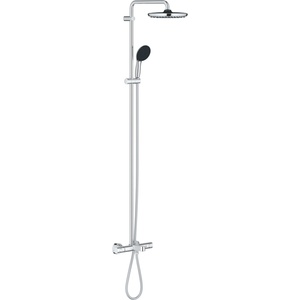 GROHE Vitalio Start - Душ система със смесител за вана/термостат, диаметър 25 cm, 2 струи, хром 26988001 (26988001)