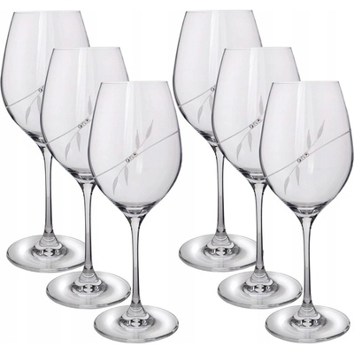 Semido Linie sklenic na víno s krystaly Preciosa 6 x 470 ml