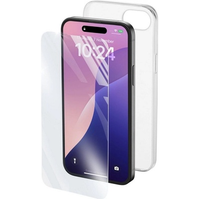 Cellularline Калъф и протектор Cellularline - Protection kit, iPhone 16e, прозрачни (PROTKITIPHSE4T)