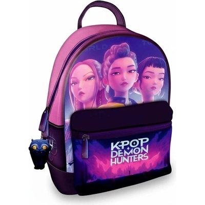 Školský batoh Kids Licensing K-POP Demon Hunters fialovo-ružový