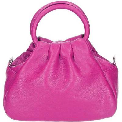 Made in Italy kožená kabelka 538 fuchsia
