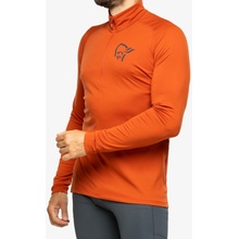 Norrona Fjora Equaliser LS Zip Top rooibos tea/indigo night