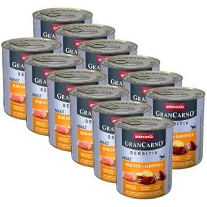 Animonda GranCarno Sensitiv Adult - пуешко с картофи 12 x 800г