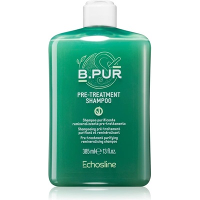 Echosline B. PUR PRE - TREATMENT SHAMPOO дълбоко почистващ шампоан за суха и непокорна коса 385ml