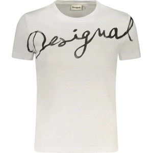 DESIGUAL Дамска тениска с къс ръкав desigual, Размер xl, Цвят Бяло (26swtk07_bi1000)
