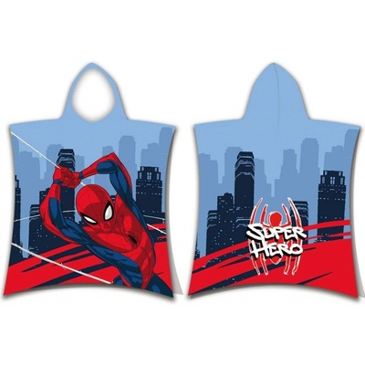 Jerry Fabrics Dětské pončo 50 x 115 cm Spider man Super hero