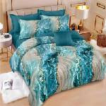 Johnny Home Спален комплект Johnny Home -S19470, 6 части, двулицев, 220 x 240 cm, тюркоаз/кафяв (S19470)