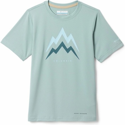 Columbia Tech-trail Utility Ss Graphic Crew Crushed Blue Energetic
