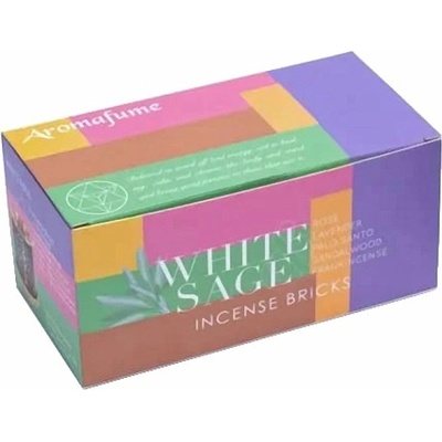 Nefertitis Sada Aromafume vonné cihličky Bílá šalvěj směsi a difuzér 12 ks cihliček