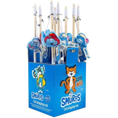 Duvoplus Duvo Smurfious toy rod with magnet - Забавна играчка за котки, въдица с магнит, 42x8, 5x2 см