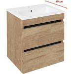 SAPHO Ezara - Шкаф за мивка, 48x39x54 см, 2 чекмеджета, дъб Alabama EZ492-2222 (EZ492-2222)