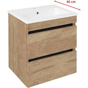SAPHO Ezara - Шкаф за мивка, 48x39x54 см, 2 чекмеджета, дъб Alabama EZ492-2222 (EZ492-2222)
