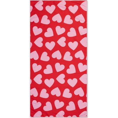 Swim Essentials Plážový ručník 135 x 65 cm Hearts
