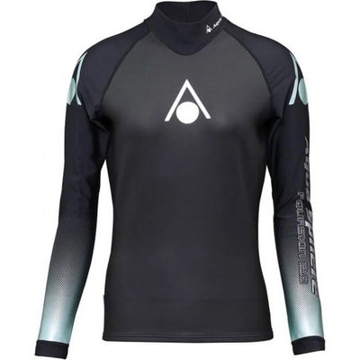 Aqua Sphere Aquaskin Top Long Sleeve Women Black/Turquoise