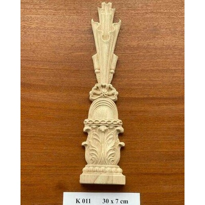 Dřevěný rohový ornament na zeď (2 ks)
