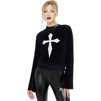 KILLSTAR Дамски пуловер KILLSTAR - Dead Romantic - Black/White - KSRA013880