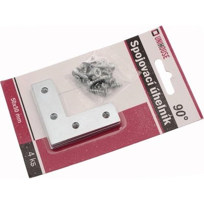 UNIHOUSE Spojovací úhelník 50x50 mm 4 ks