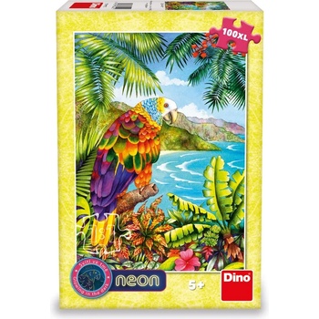 Dino - Puzzle Parrot in the jungle - 100 piese