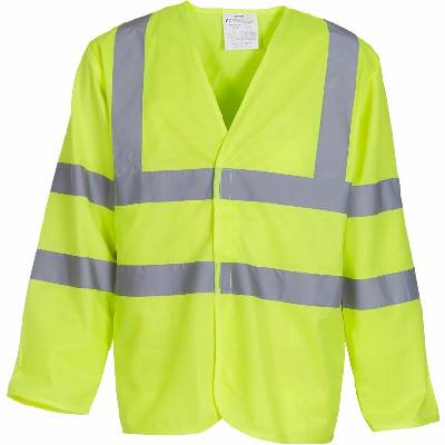 Yoko HVJ200 Bezpečnostní vesta s dlouhým rukávem HV yellow